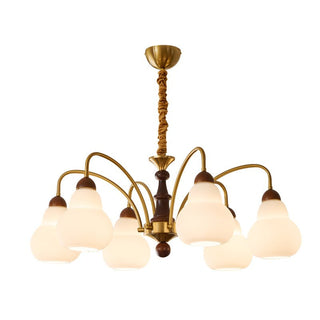 Novelle Lustre Vintage en Bois à L'Élégance Traditionnelle
