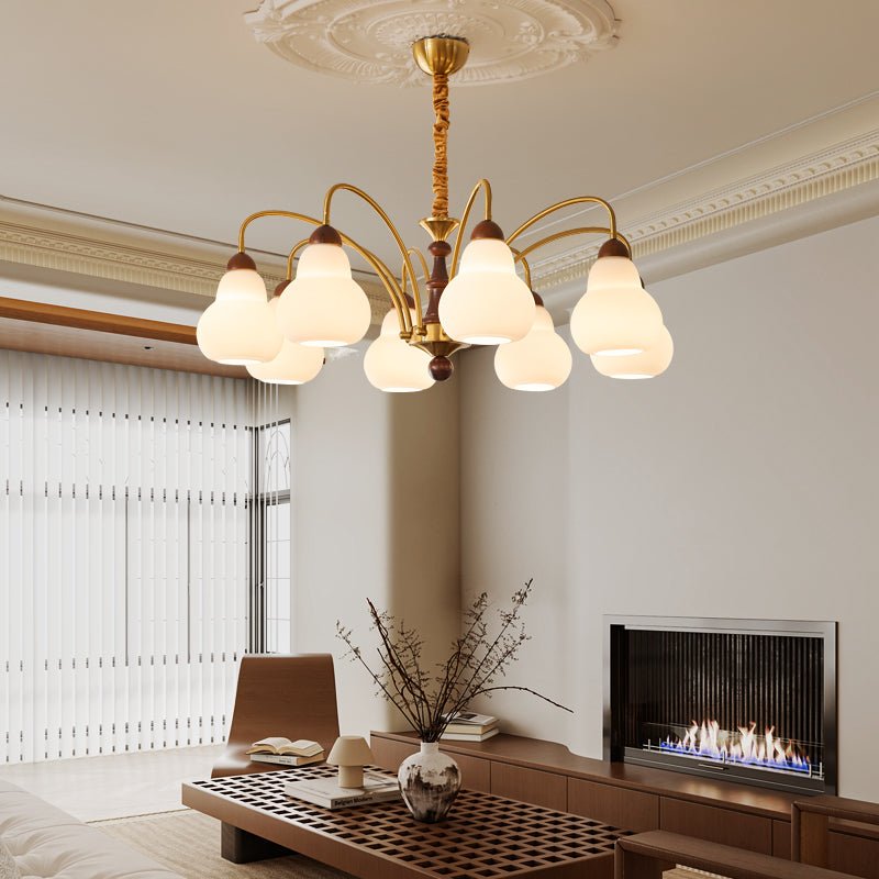 Novelle Lustre Vintage en Bois à L'Élégance Traditionnelle