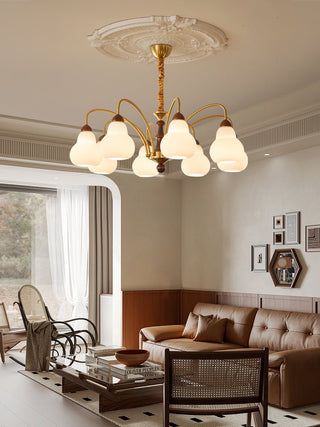 Novelle Lustre Vintage en Bois à L'Élégance Traditionnelle