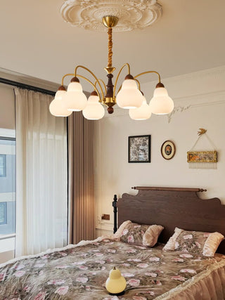 Novelle Lustre Vintage en Bois à L'Élégance Traditionnelle