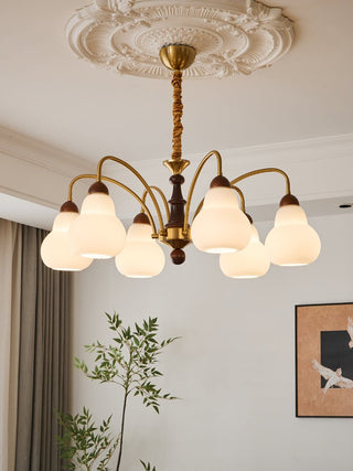Novelle Lustre Vintage en Bois à L'Élégance Traditionnelle