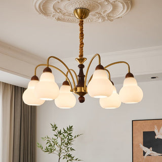 Novelle Lustre Vintage en Bois à L'Élégance Traditionnelle