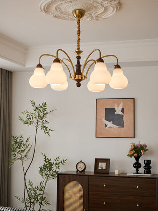 Novelle Lustre Vintage en Bois à L'Élégance Traditionnelle