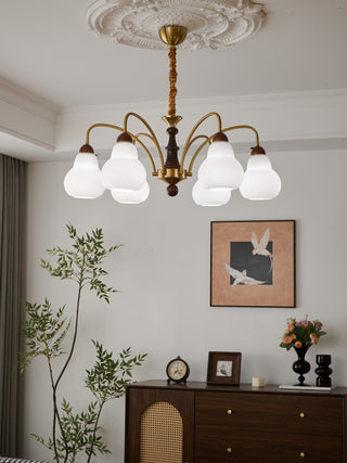 Novelle Lustre Vintage en Bois à L'Élégance Traditionnelle
