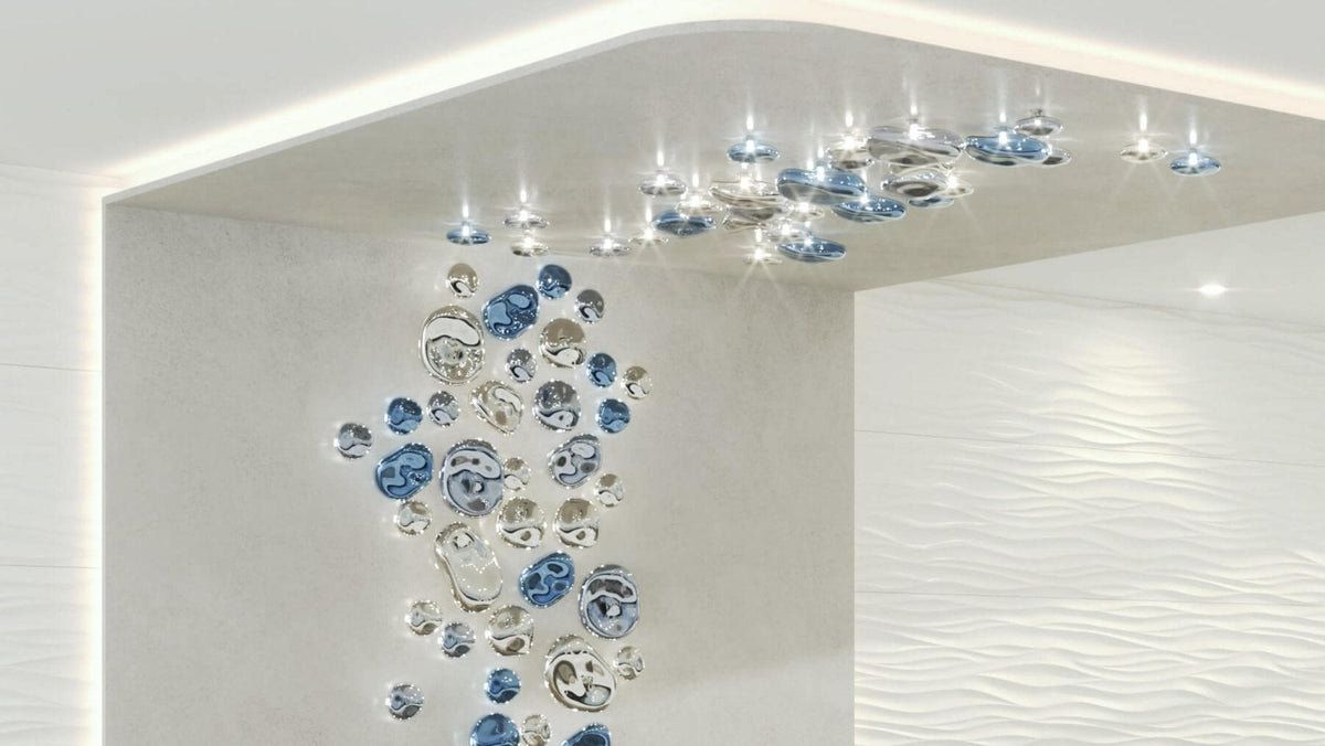 Nyzoris Applique Murale Élégante en Verre Bulle