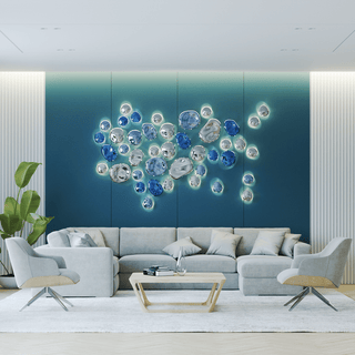 Nyzoris Applique Murale Élégante en Verre Bulle