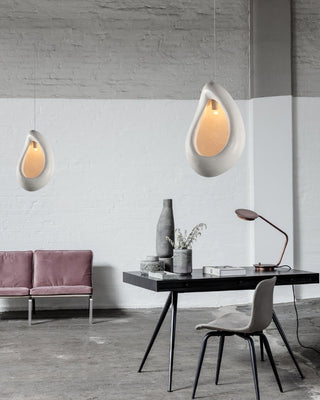 Solara Suspension en Forme de Goutte Creuse Wabi Sabi