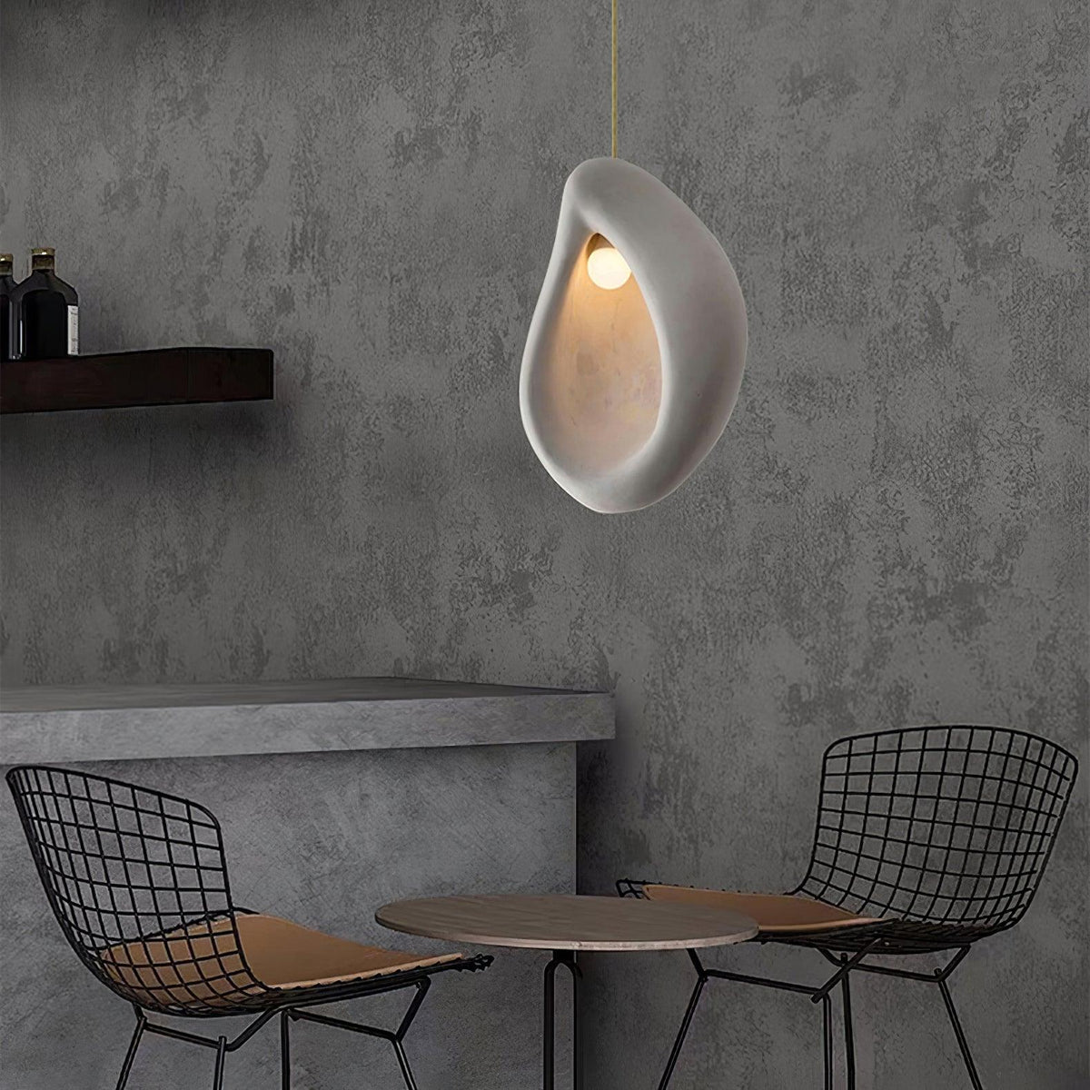 Rilelia Suspension en Forme de Goutte Creuse Wabi Sabi