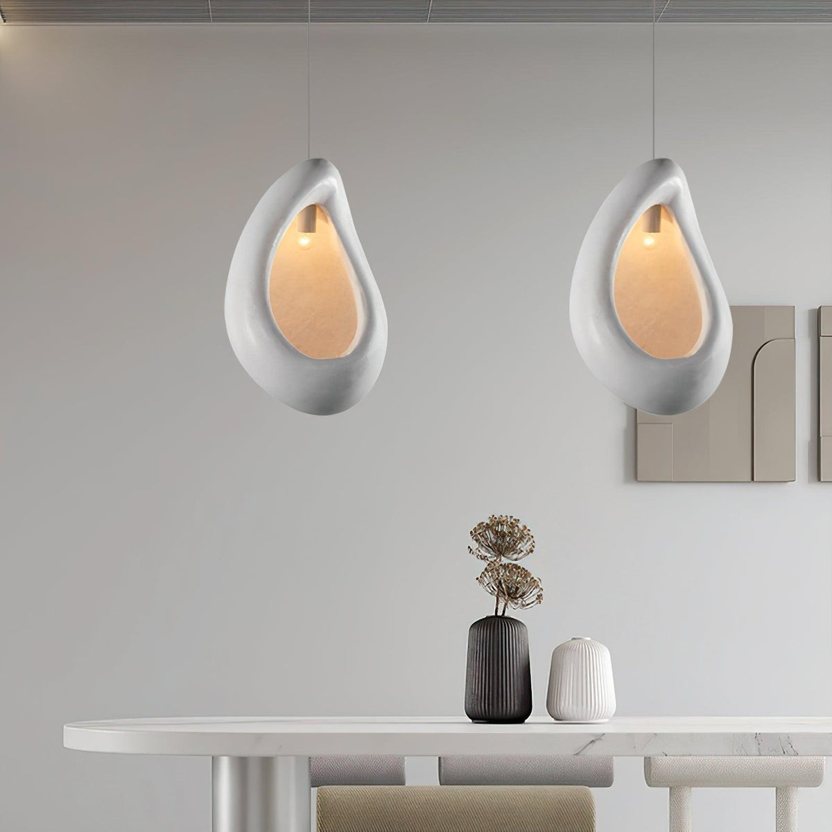 Rilelia Suspension en Forme de Goutte Creuse Wabi Sabi