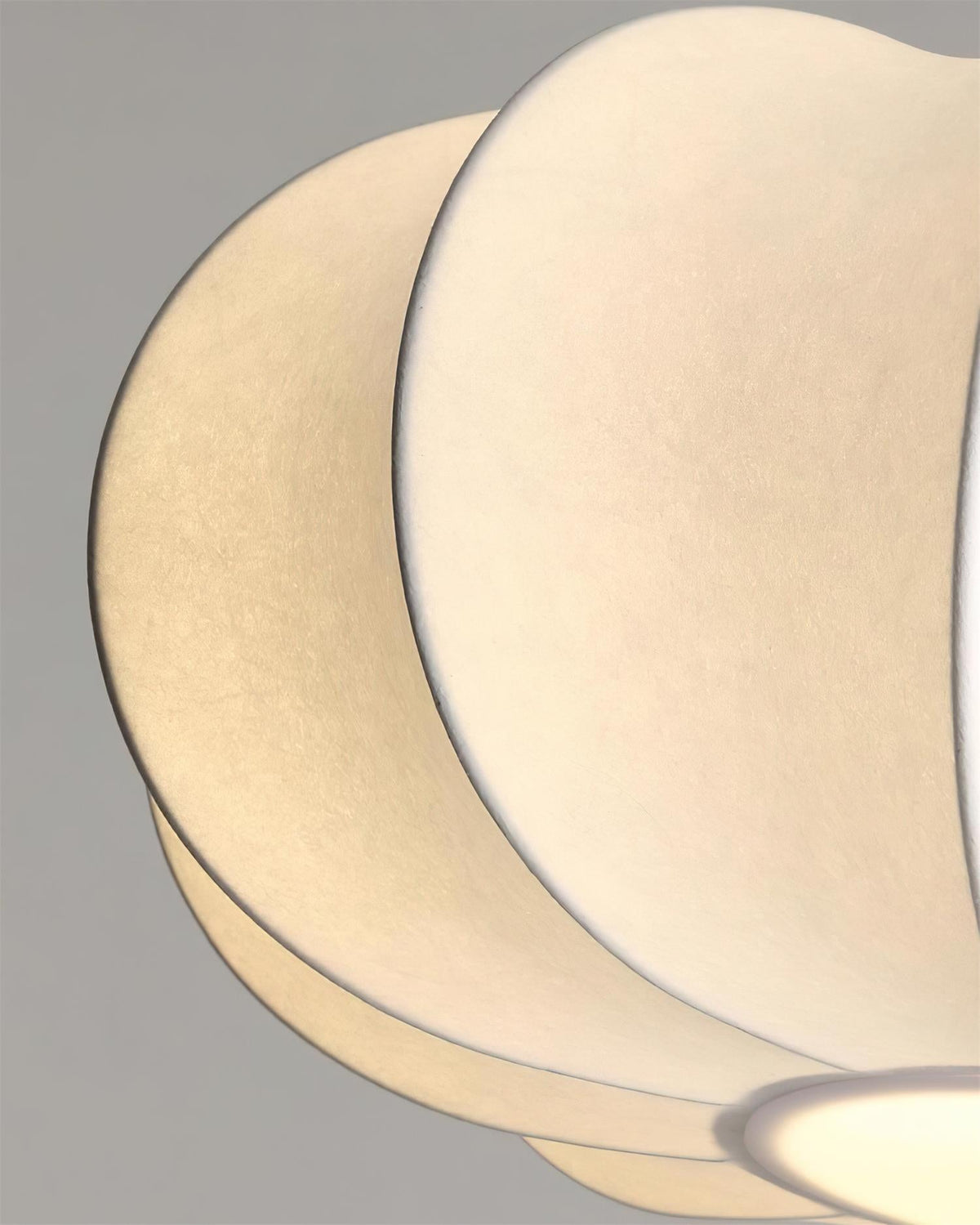 Jovian White Sculpted Pendant Lamp-Neutral Decor