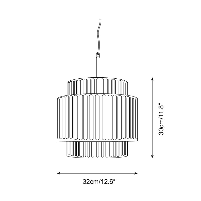 Aurelia Ribbed Pendant Light-Neutral Decor