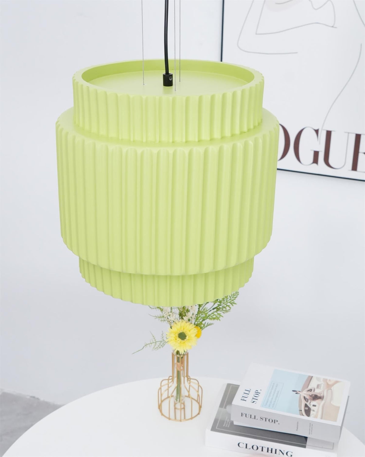 Aurelia Ribbed Pendant Light-Neutral Decor