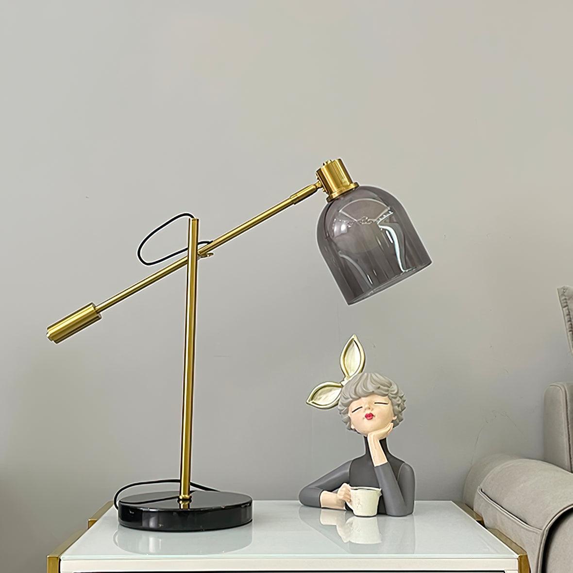 Locor Lampe de Table Industrielle en Marbre