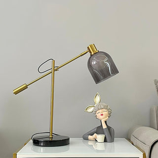 Locor Lampe de Table Industrielle en Marbre