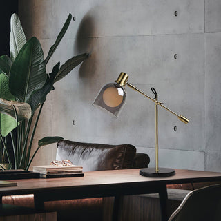 Locor Lampe de Table Industrielle en Marbre