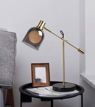 Locor Lampe de Table Industrielle en Marbre