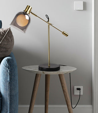 Locor Lampe de Table Industrielle en Marbre