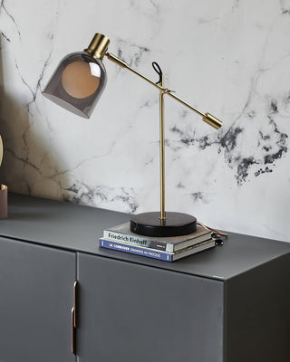 Locor Lampe de Table Industrielle en Marbre