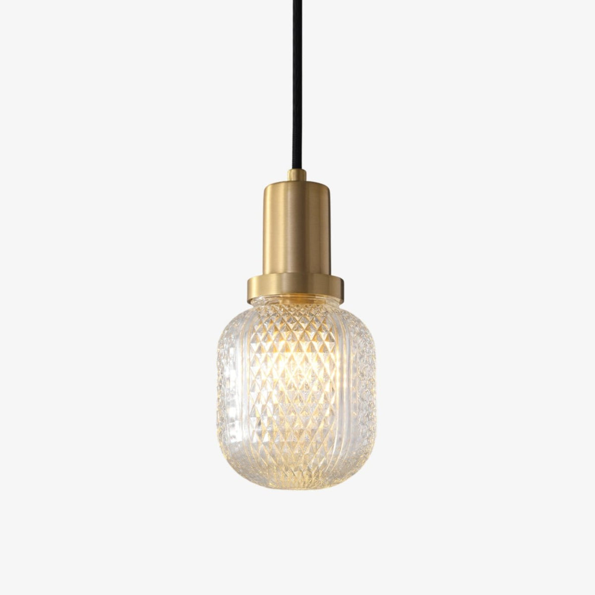 Olvine Suspension en Laiton et Verre Premium