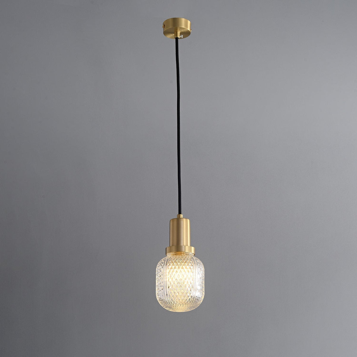 Olvine Suspension en Laiton et Verre Premium