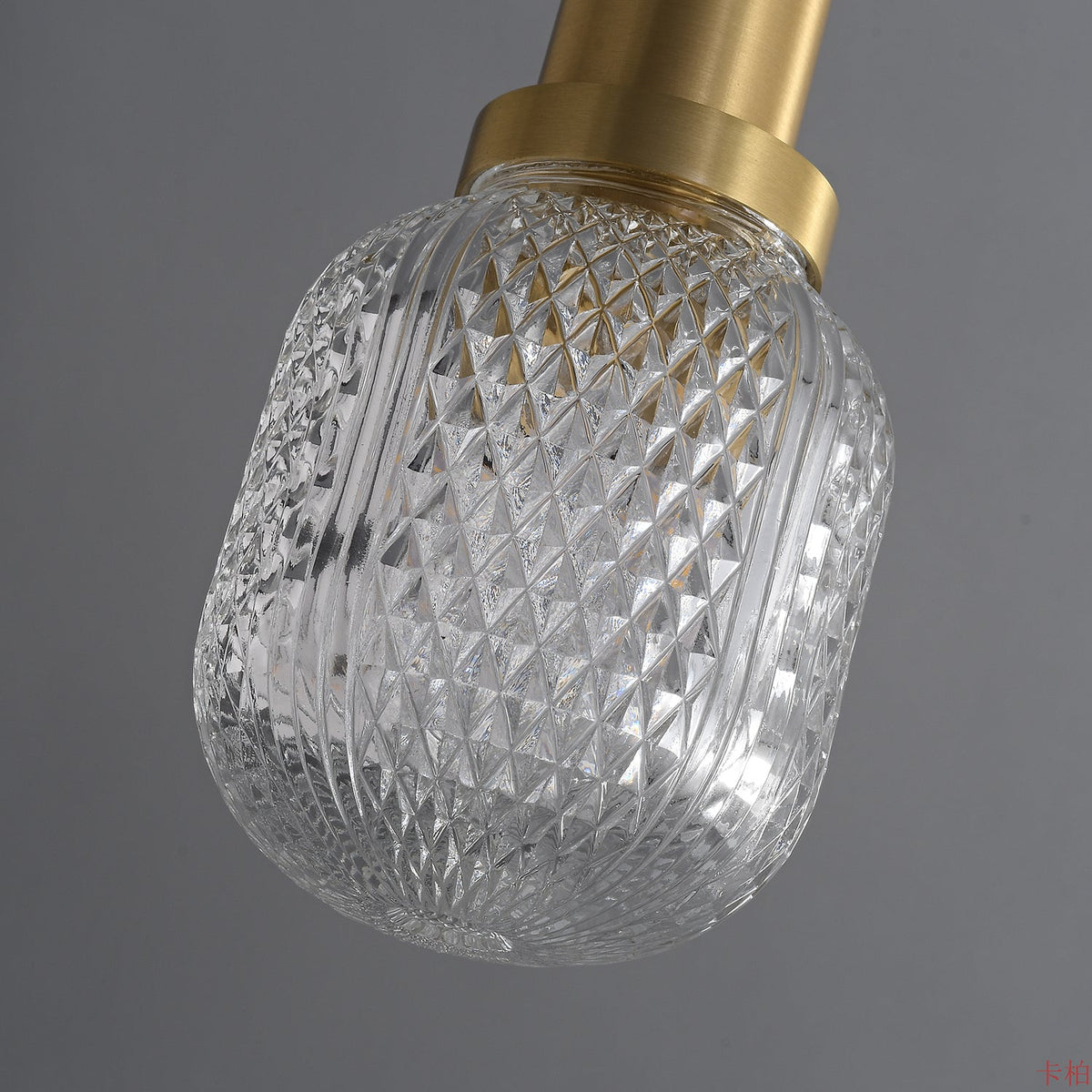 Olvine Suspension en Laiton et Verre Premium