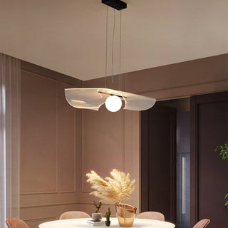 Arisha Suspension LED Minimaliste Acrylique Métal Salon