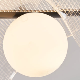 Arisha Suspension LED Minimaliste Acrylique Métal Salon
