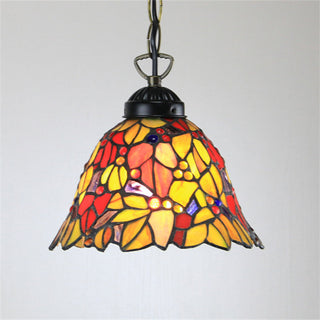 Tiffany Cottage LED Suspension Métal Verre Chambre À Coucher/Salon