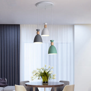 Valentina Moderne Minimaliste LED Suspension Métal/Bois Salon/Chambre à coucher