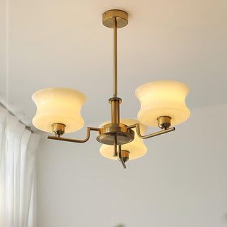 Lustra Lustre en Verre Vintage Doré Naturel