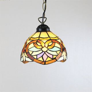 Tiffany Cottage LED Suspension Métal Verre Chambre À Coucher/Salon
