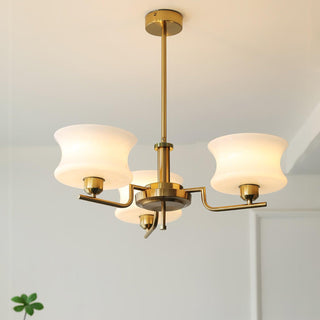 Lustra Lustre en Verre Vintage Doré Naturel