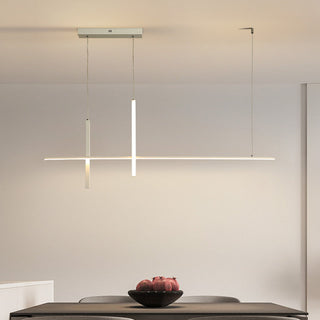 Ray Moderne Suspension Métal/Acrylique Noir/Blanc Salle à manger