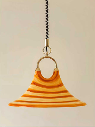 Aurmiros Suspension Minimaliste Moderne en Verre à Motif Tourbillonnant
