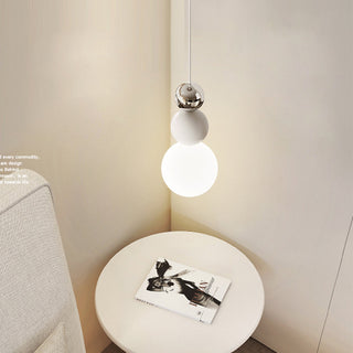 Valentina Suspension LED Moderne Bauhaus Verre Métal Chambre à Coucher