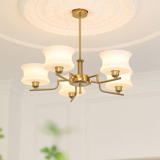 Lustra Lustre en Verre Vintage Doré Naturel