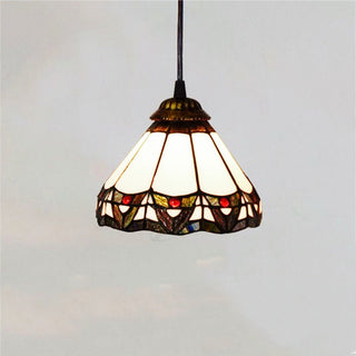 Tiffany Cottage LED Suspension Métal Verre Chambre À Coucher/Salon