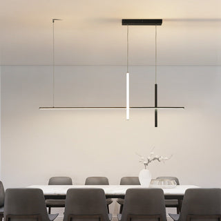 Ray Moderne Suspension Métal/Acrylique Noir/Blanc Salle à manger
