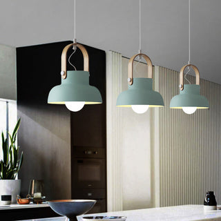 Valentina Vintage Suspension Noir/Orange Métal/Bois Chambre à coucher
