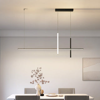 Ray Moderne Suspension Métal/Acrylique Noir/Blanc Salle à manger