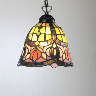 Tiffany Cottage LED Suspension Métal Verre Chambre À Coucher/Salon
