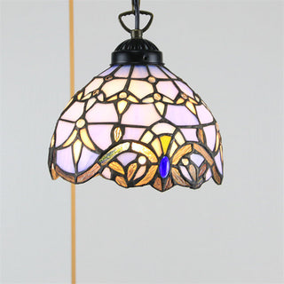 Tiffany Cottage LED Suspension Métal Verre Chambre À Coucher/Salon