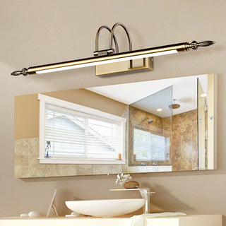 Arisha Applique Murale LED Linéaire Moderne, Métal, Noir, Salon/Salle de Bain