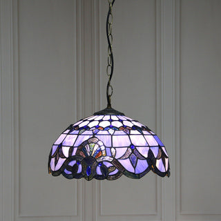 Tiffany Vintage LED Suspension Métal/Verre Chambre À Coucher