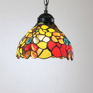 Tiffany Cottage LED Suspension Métal Verre Chambre À Coucher/Salon