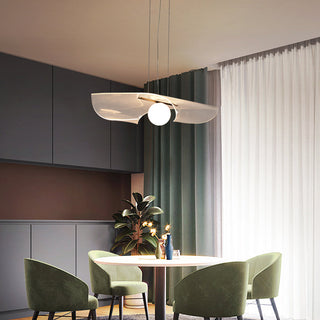 Arisha Suspension LED Minimaliste Acrylique Métal Salon