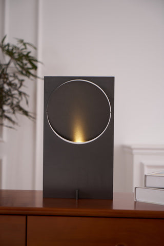 Axis Rotating Disc Table Lamp-Neutral Decor