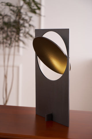 Axis Rotating Disc Table Lamp-Neutral Decor