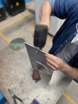 Sixor Lampe de Table en Acier Futuriste