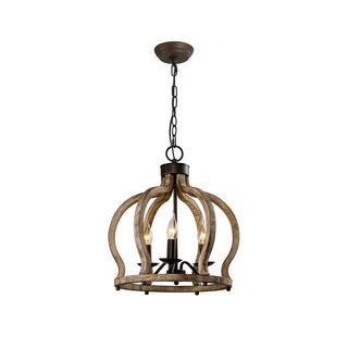 Vivinir Suspension Vintage Industrielle Aura Farmhouse en Bois et Métal